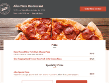 Tablet Screenshot of albopizzavegas.com